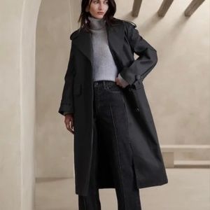 Banana Republic Timeless Trench Coat Black XS - NWT